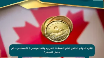 قفزة الدولار الكندي أمام العملات العربية والعالمية في 1 أغسطس.. كم وصل السعر؟